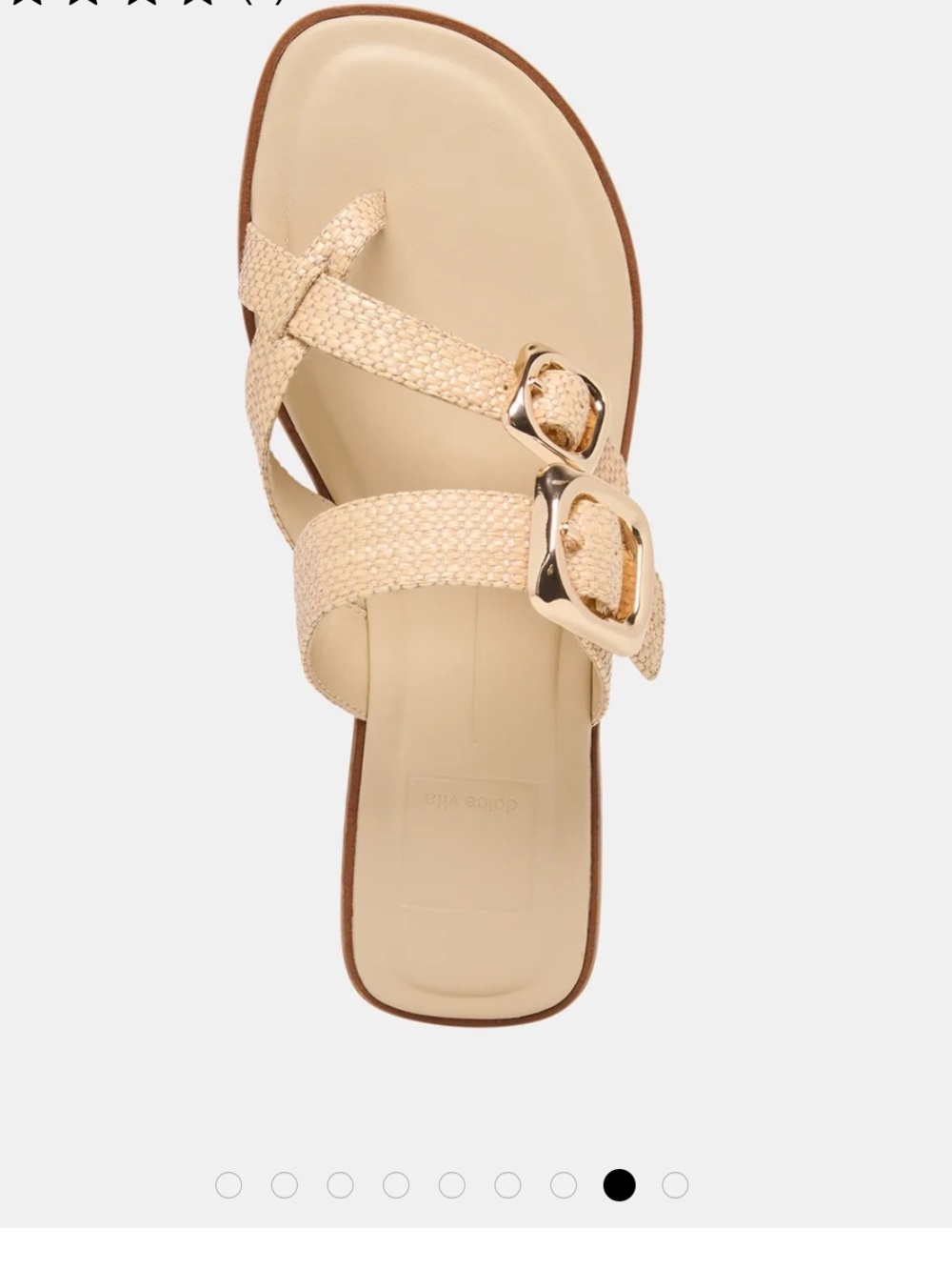 Dolce Vita shore sandal in sand raffia 7.5